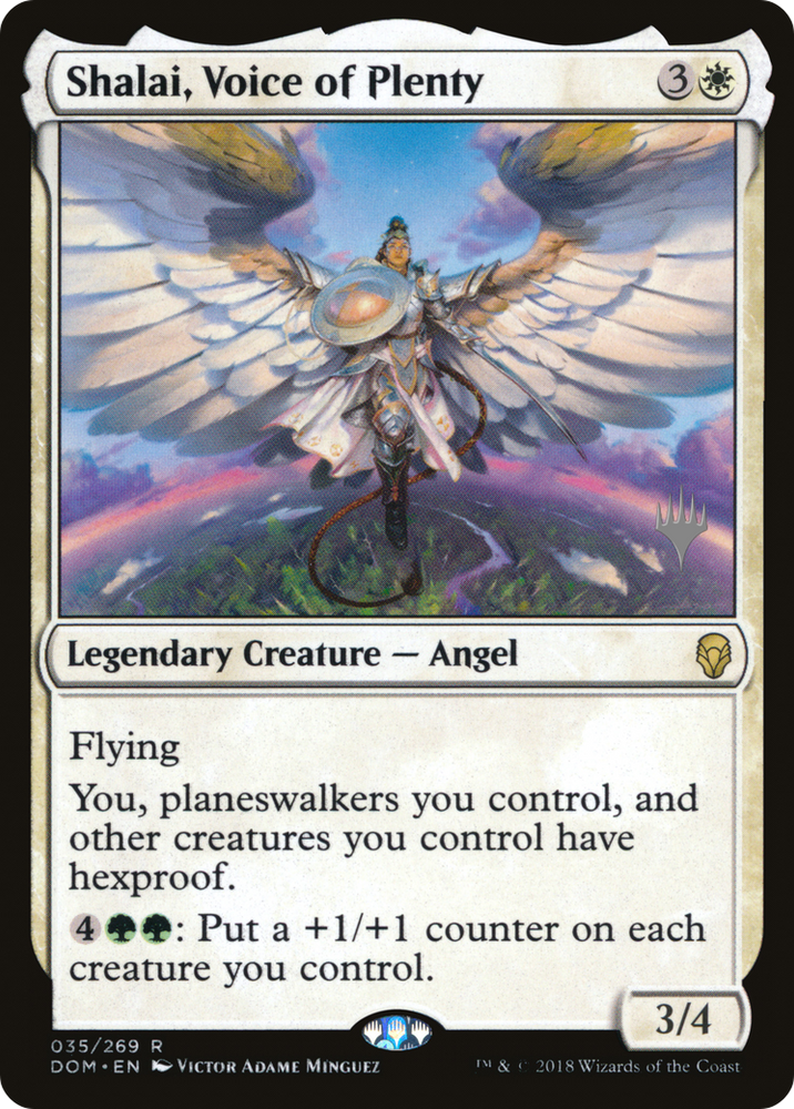 Shalai, Voice of Plenty (PPM20-35P) - Dominaria Promos Foil
