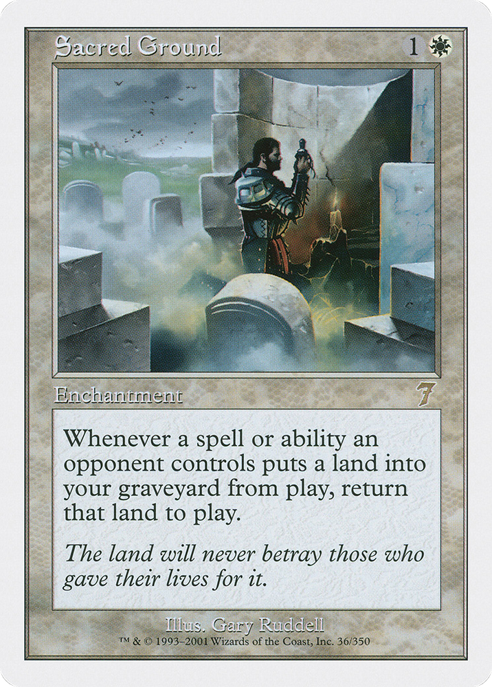 Sacred Ground (7ED-036) - Seventh Edition