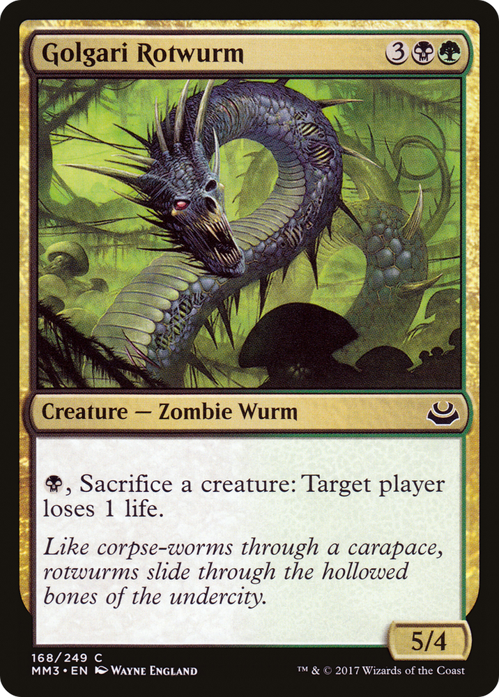 Golgari Rotwurm (MM3-168) - Modern Masters 2017