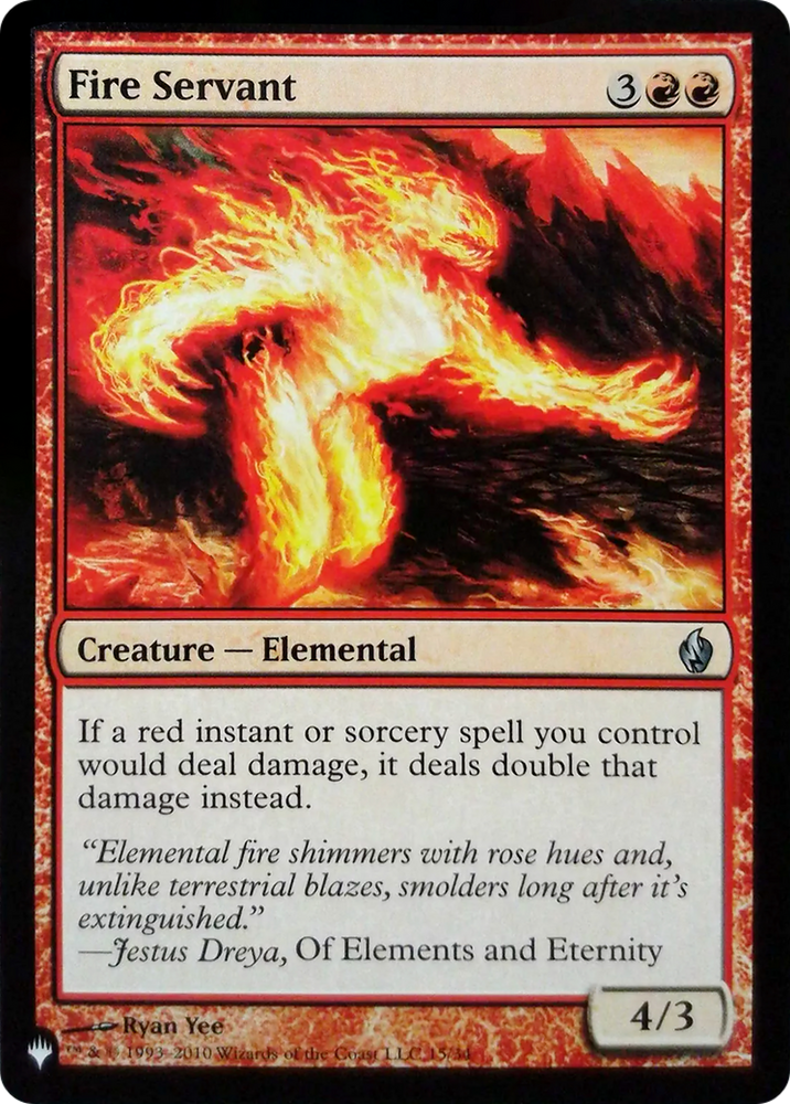 Fire Servant (LIST-15/34) - The List