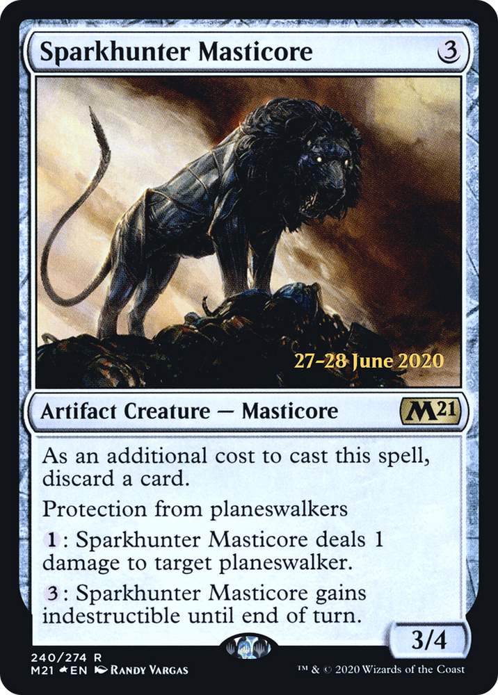 Sparkhunter Masticore (PRE-240) - Core Set 2021 Promos Foil