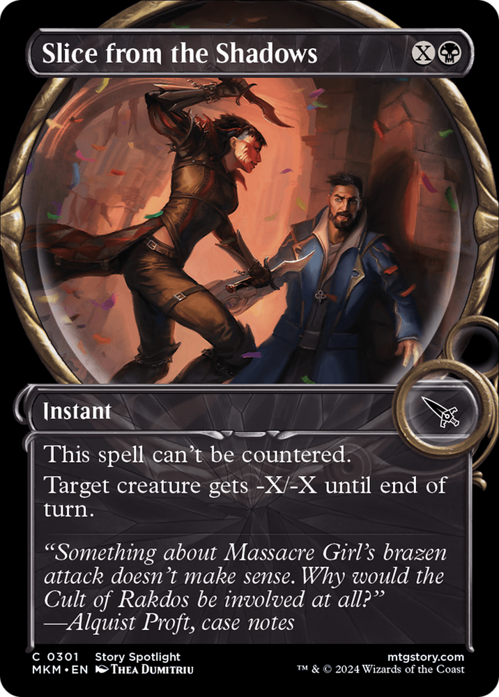 Slice from the Shadows (Showcase) (MKM-301) - Murders at Karlov Manor: (Showcase) Foil