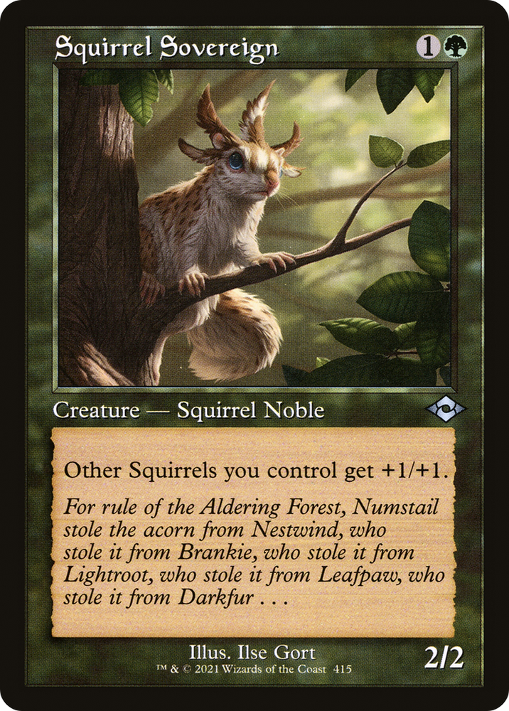 Squirrel Sovereign (Retro Frame) (MH2-415) - Modern Horizons 2 Foil