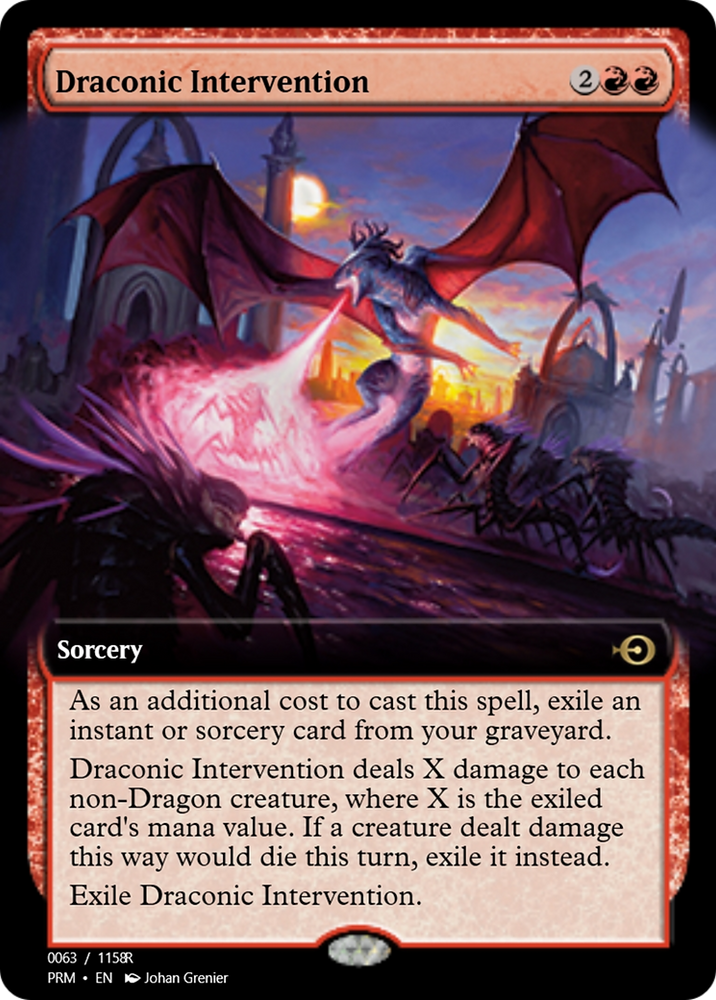 Draconic Intervention (PRM-90098) - Magic Online Promos