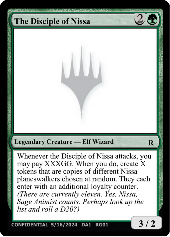 The Disciple of Nissa (UNK-RG01B) - Unknown Event