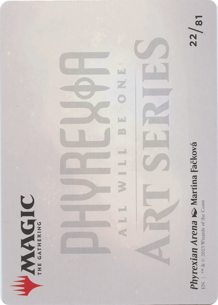 Phyrexian Arena // Phyrexian Arena (AONE-022) - Phyrexia: All Will Be One Art Series (Borderless) Foil
