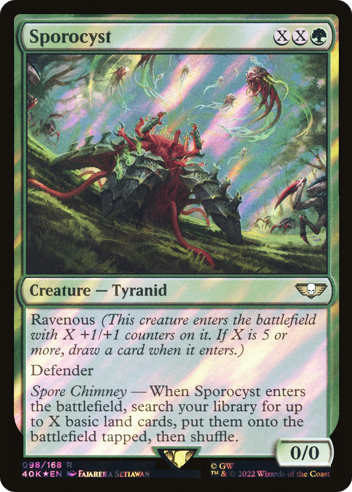 Sporocyst (Surge Foil) (40K-98★) - Warhammer 40,000 Commander Foil
