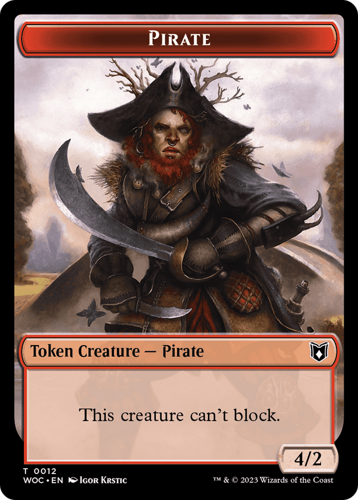 Pirate (TWOC-012) - Wilds of Eldraine Commander Tokens