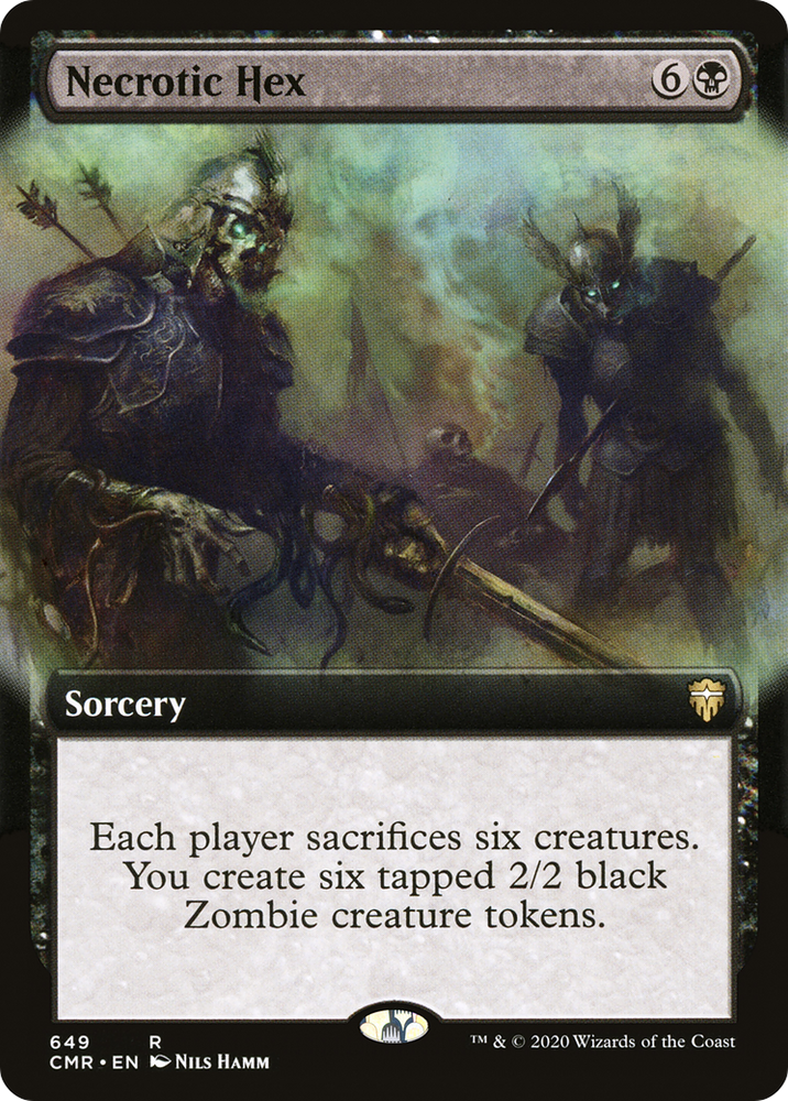 Necrotic Hex (Extended Art) (CMR-649) - Commander Legends: (Extended Art)