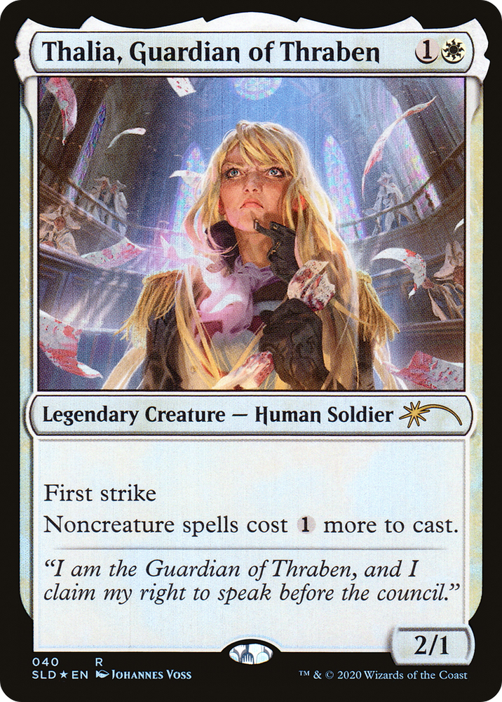 Thalia, Guardian of Thraben (040) (SLD-040) - Secret Lair Drop Foil