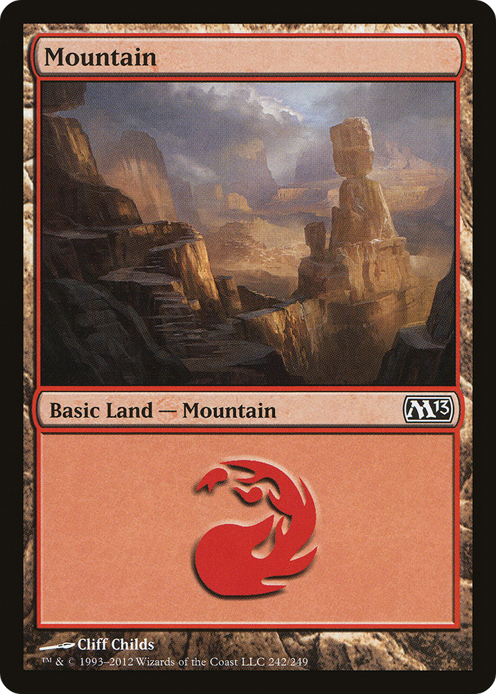 Mountain (242) (M13-242) - Magic 2013 Foil