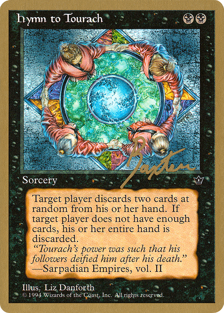 Hymn to Tourach (Circle) - 1996 George Baxter (FEM) (WCD-) - Pro Tour Collector Set