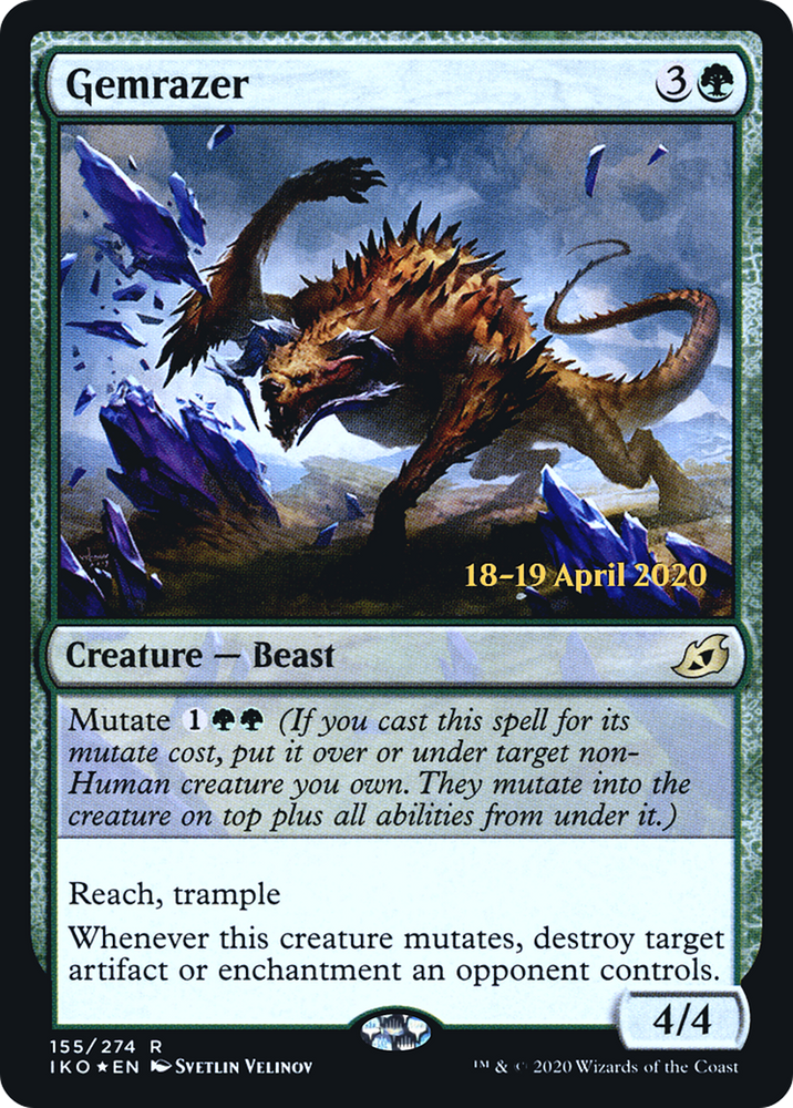 Gemrazer (PRE-155) - Ikoria: Lair of Behemoths Promos Foil