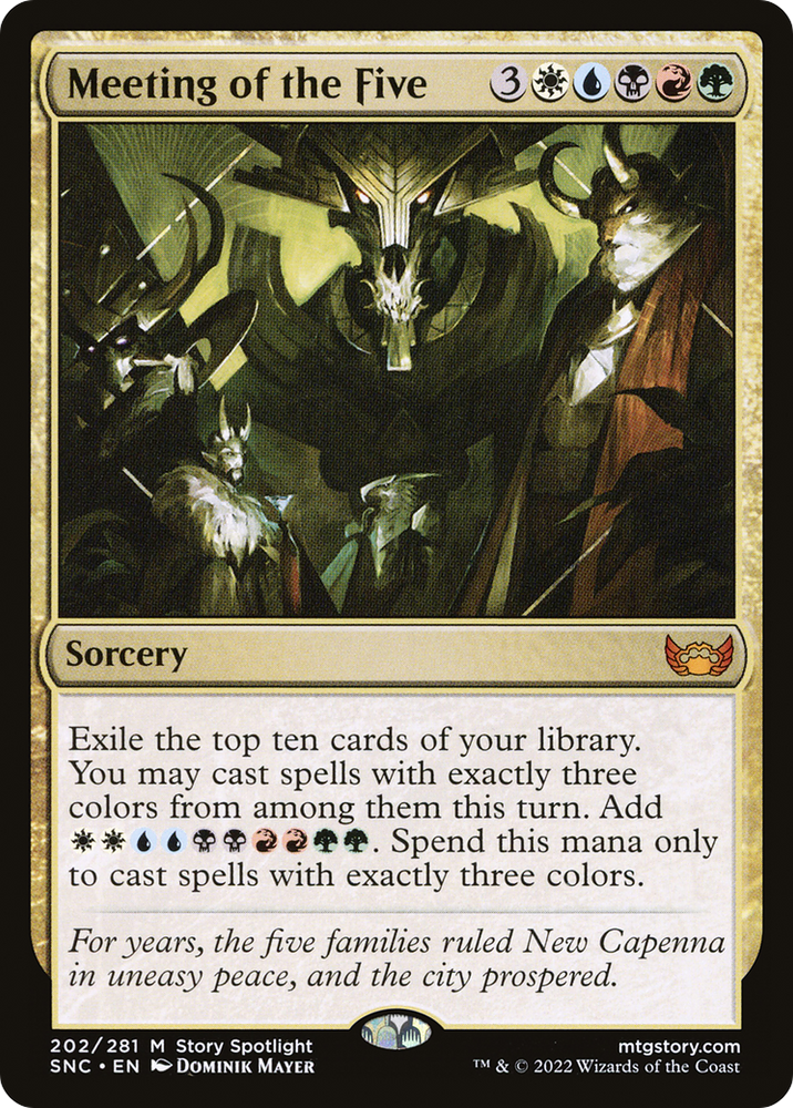 Meeting of the Five (SNC-202) - Streets of New Capenna Foil