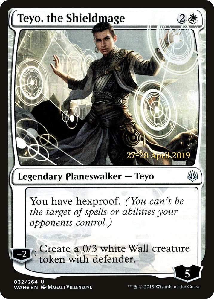 Teyo, the Shieldmage (PRE-032) - War of the Spark Promos Foil