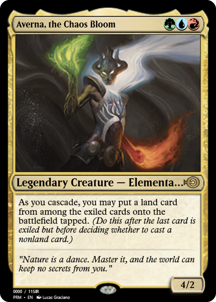 Averna, the Chaos Bloom (PRM-86330) - Magic Online Promos Foil