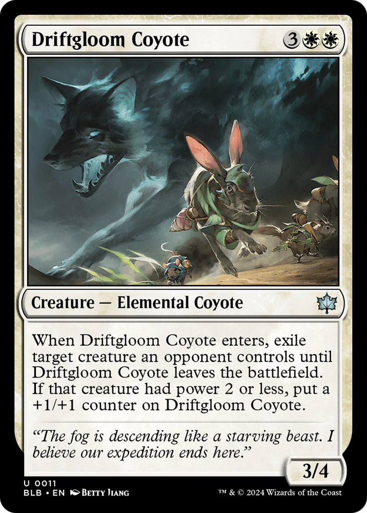 Driftgloom Coyote (BLB-011) - Bloomburrow Foil