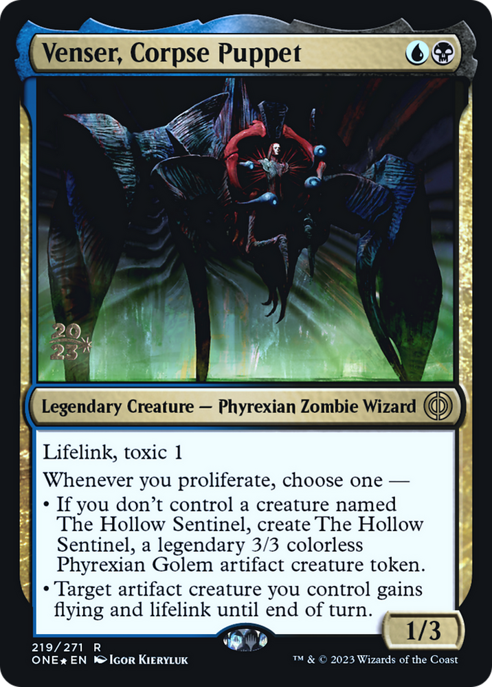 Venser, Corpse Puppet (PRE-219) - Phyrexia: All Will Be One Promos Foil