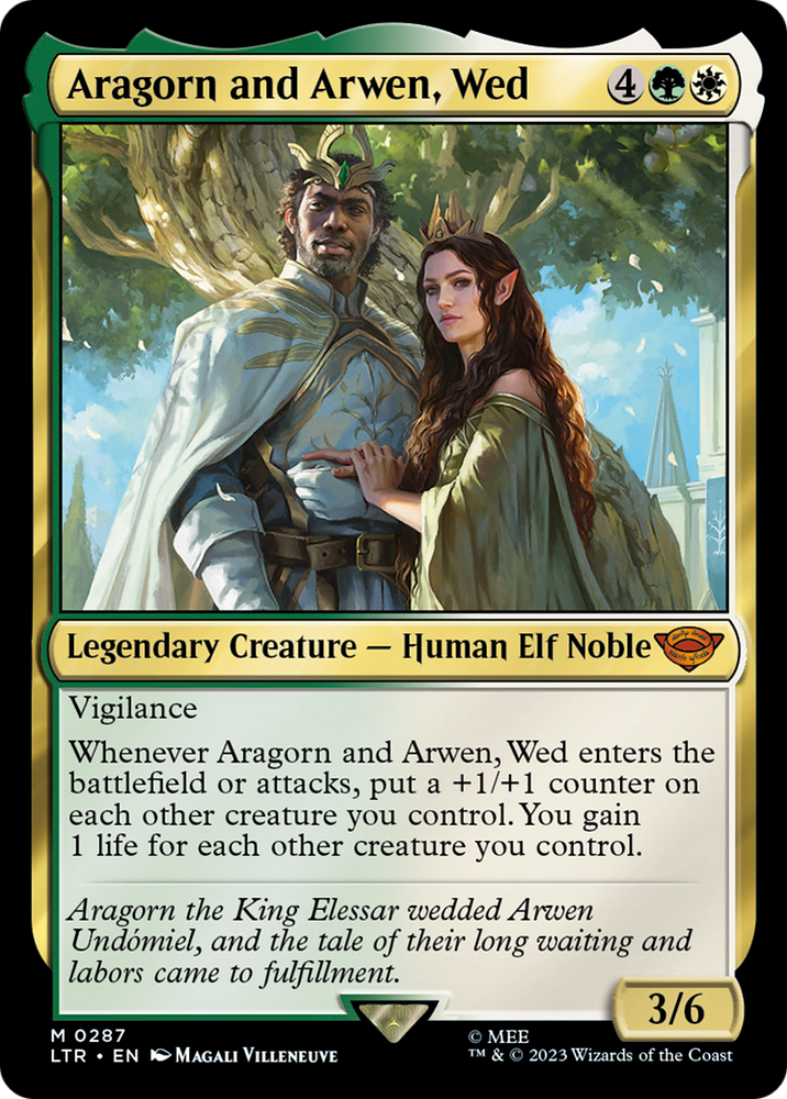 Aragorn and Arwen, Wed (LTR-287) - The Lord of the Rings: Tales of Middle-earth Foil