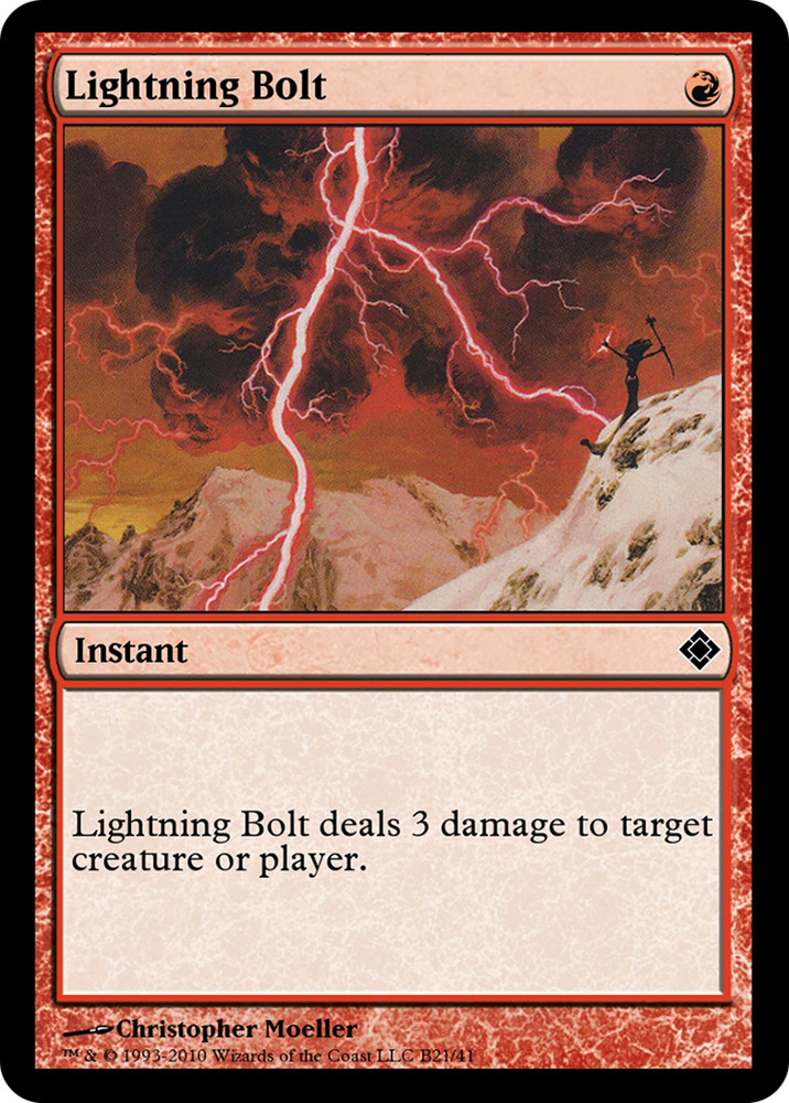 Lightning Bolt (TD0-B21) - Magic Online Theme Decks