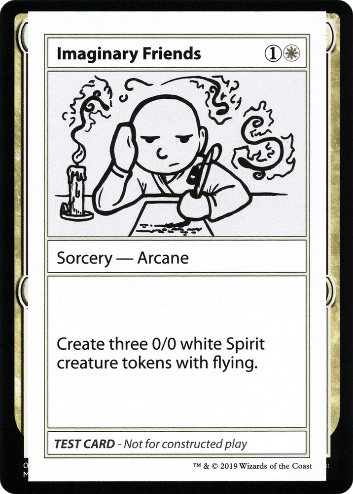 Imaginary Friends (No PW Symbol) (CMB1-007) - Mystery Booster Playtest Cards 2021