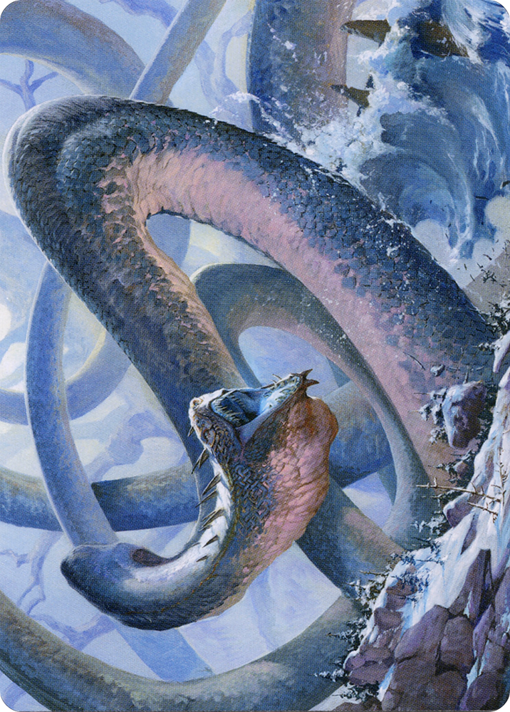 Koma, Cosmos Serpent // Koma, Cosmos Serpent (AKHM-060) - Kaldheim Art Series (Borderless)