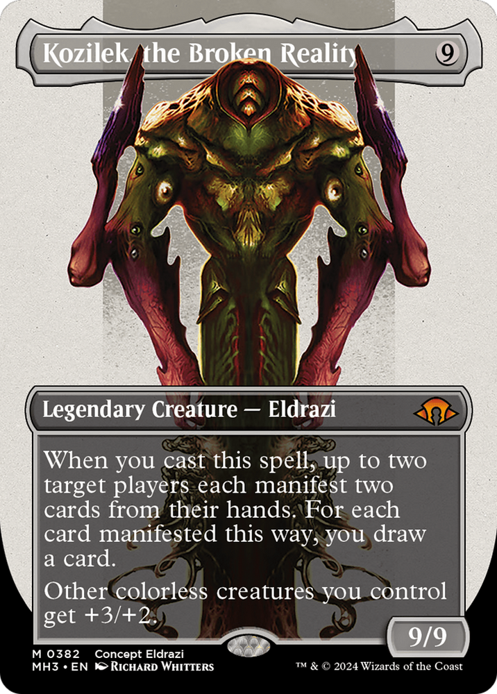 Kozilek, the Broken Reality (Borderless) (MH3-382) - Modern Horizons 3 (Borderless)