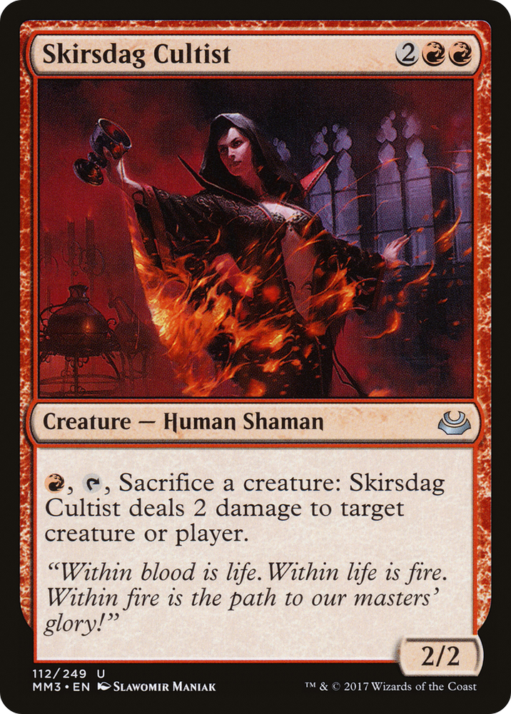 Skirsdag Cultist (MM3-112) - Modern Masters 2017
