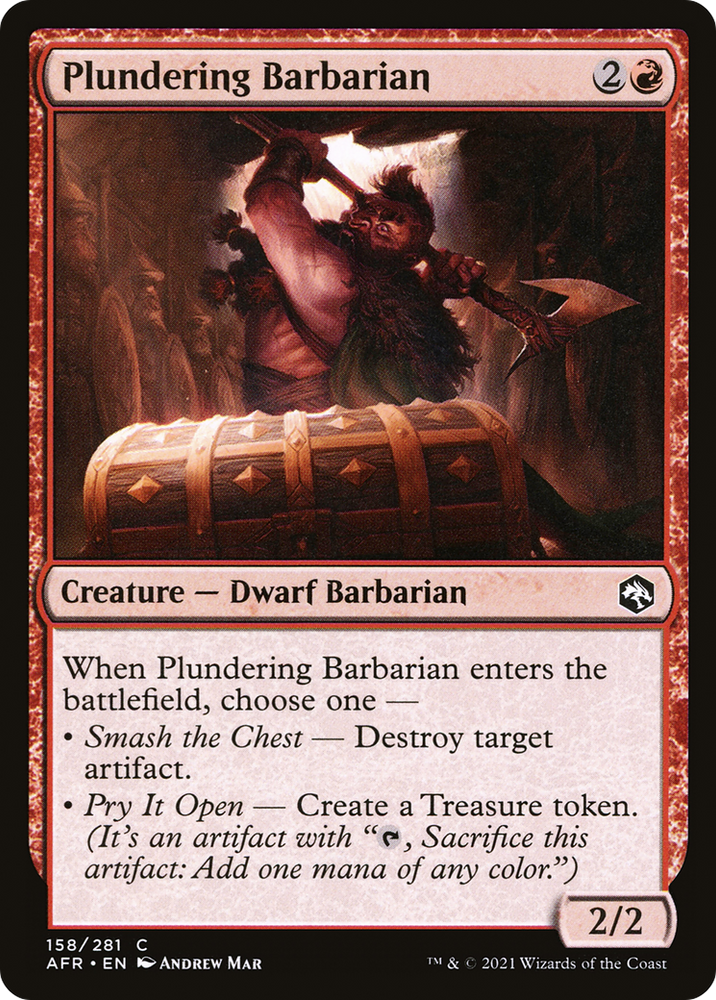 Plundering Barbarian (AFR-158) - Adventures in the Forgotten Realms Foil