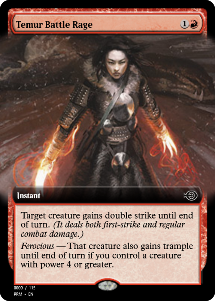 Temur Battle Rage (PRM-86144) - Magic Online Promos