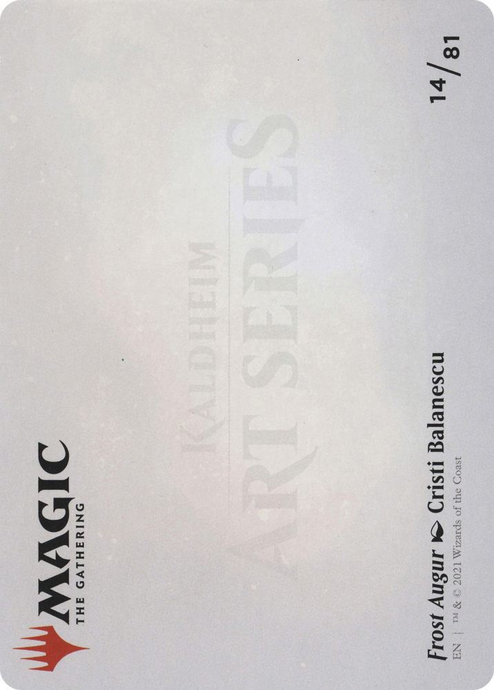 Frost Augur // Frost Augur (AKHM-014) - Kaldheim Art Series (Borderless) Foil
