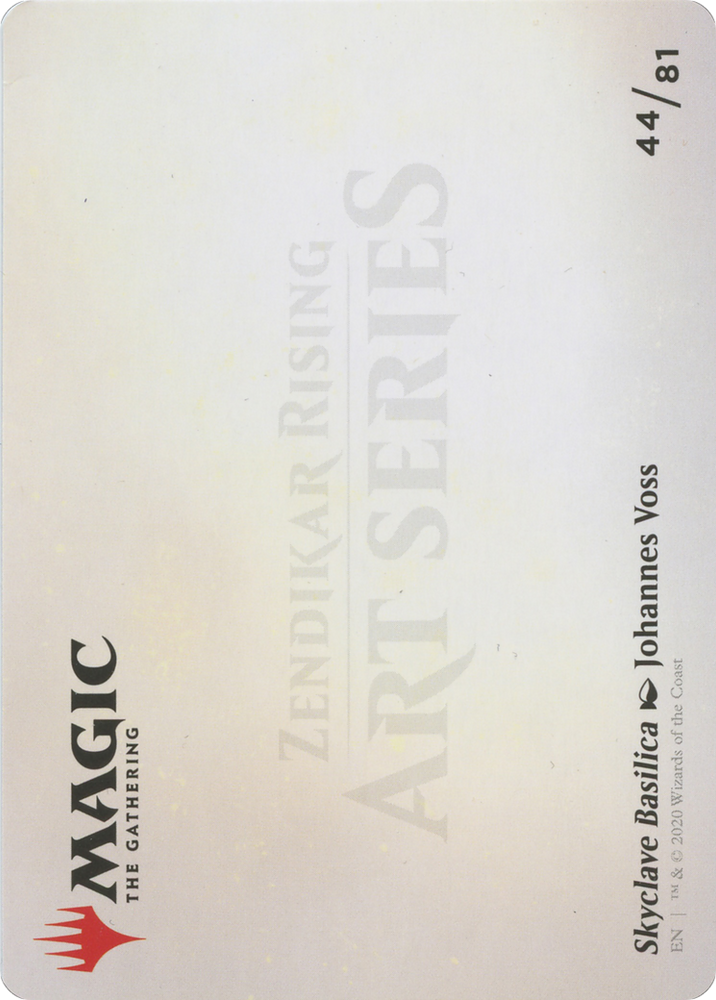 Skyclave Basilica // Skyclave Basilica (AZNR-044) - Zendikar Rising Art Series (Borderless) Foil