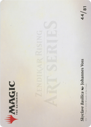 Skyclave Basilica // Skyclave Basilica (AZNR-044) - Zendikar Rising Art Series (Borderless) Foil