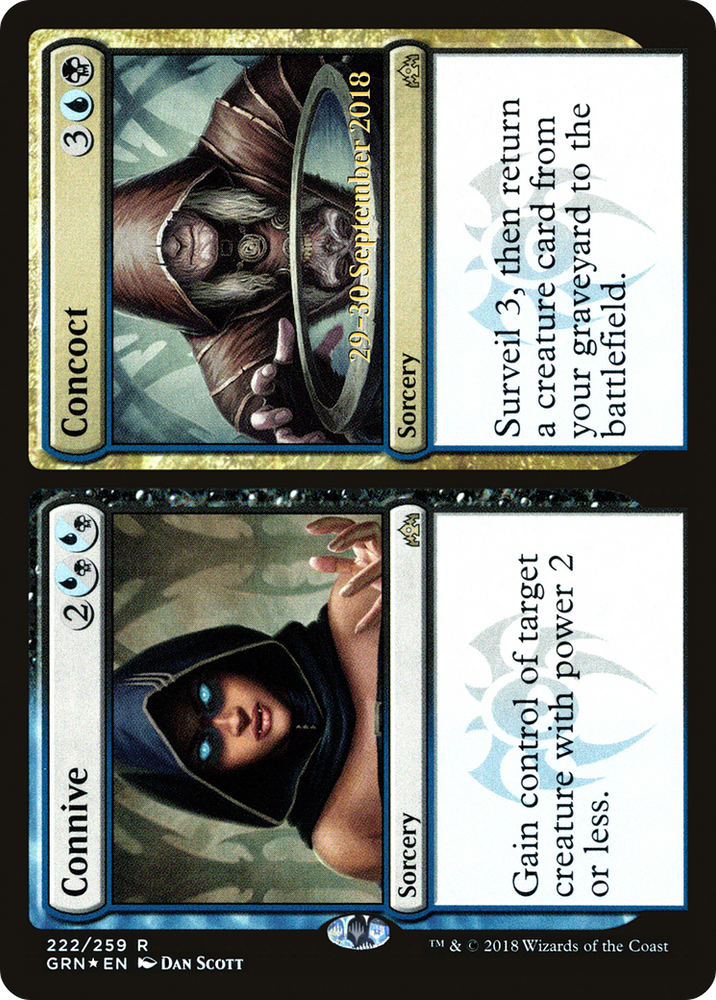 Connive // Concoct (PRE-222) - Guilds of Ravnica Promos Foil
