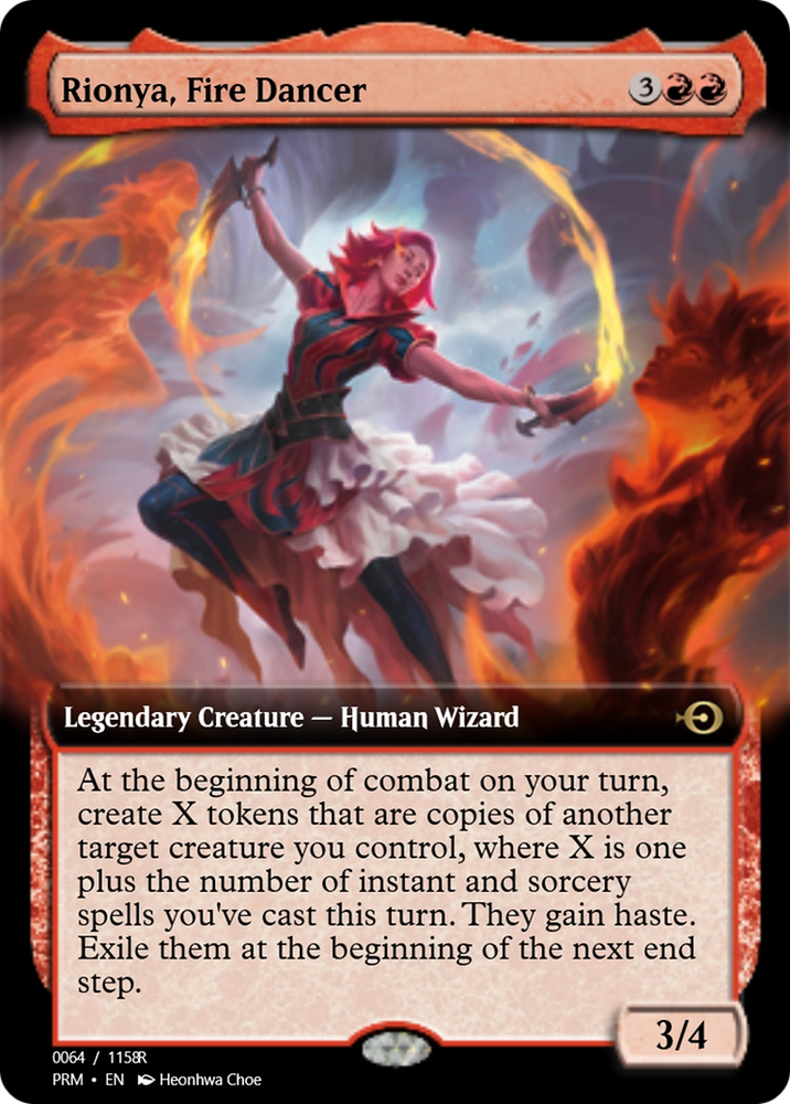 Rionya, Fire Dancer (PRM-90100) - Magic Online Promos Foil