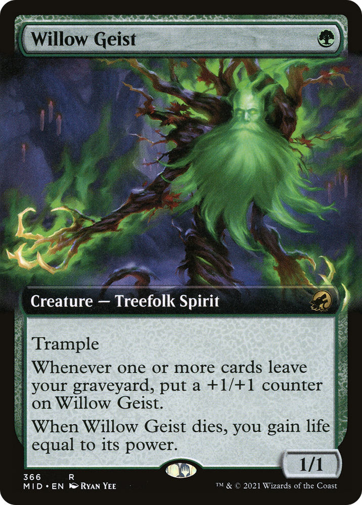 Willow Geist (Extended Art) (MID-366) - Innistrad: Midnight Hunt: (Extended Art)