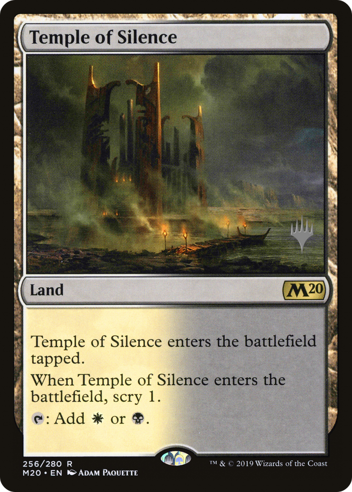 Temple of Silence (PPM20-256P) - Core Set 2020 Promos Foil