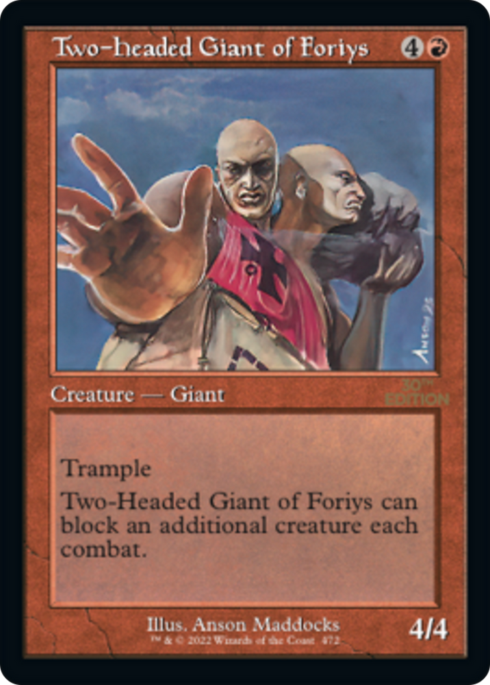 Two-Headed Giant of Foriys (Retro Frame) (30A-472) - 30th Anniversary Edition