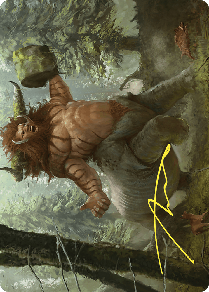 Stonehoof Chieftain // Stonehoof Chieftain (ACMM-026) - Commander Masters Art Series (Borderless) Foil