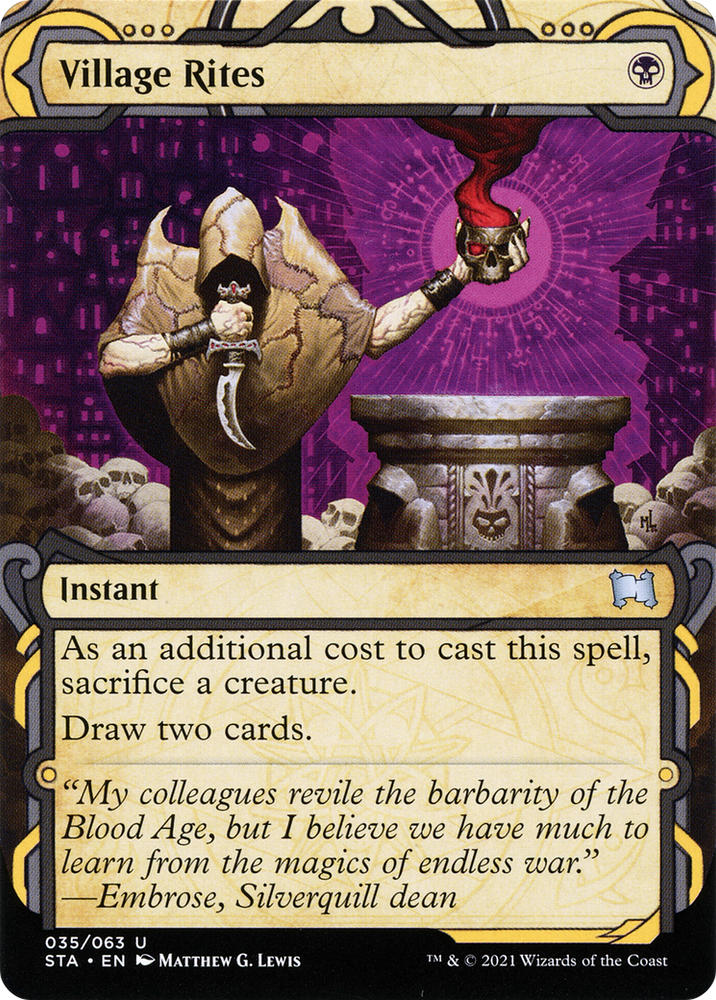 Village Rites (STA-035) - Strixhaven Mystical Archive: (Showcase) (Borderless)