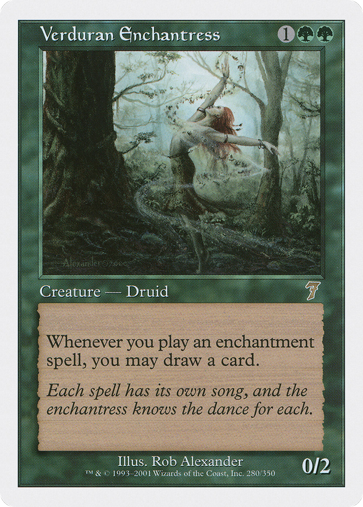Verduran Enchantress (7ED-280) - Seventh Edition