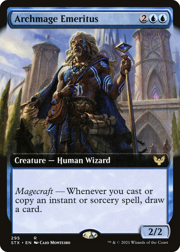 Archmage Emeritus (Extended Art) (STX-295) - Strixhaven: School of Mages: (Extended Art) Foil