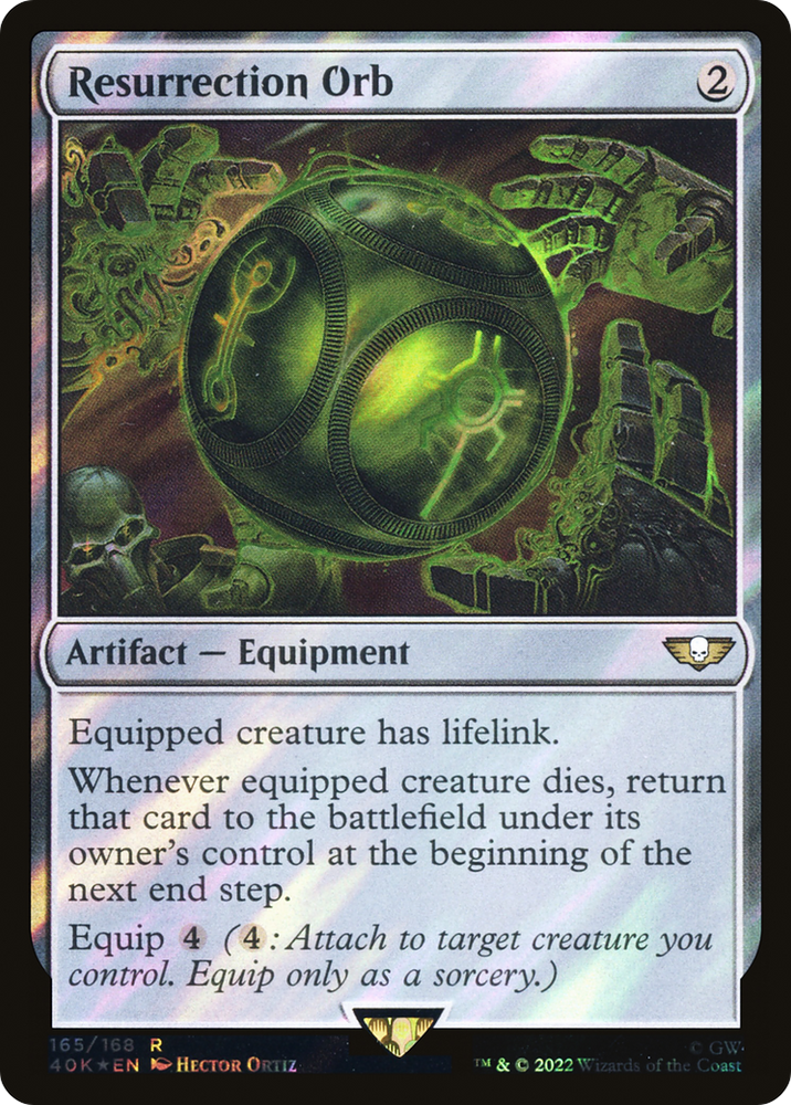 Resurrection Orb (Surge Foil) (40K-165★) - Warhammer 40,000 Commander Foil