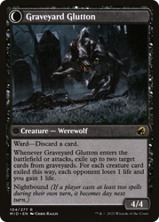Graveyard Trespasser (MID-104) - Innistrad: Midnight Hunt: (Double Faced Transform) Foil