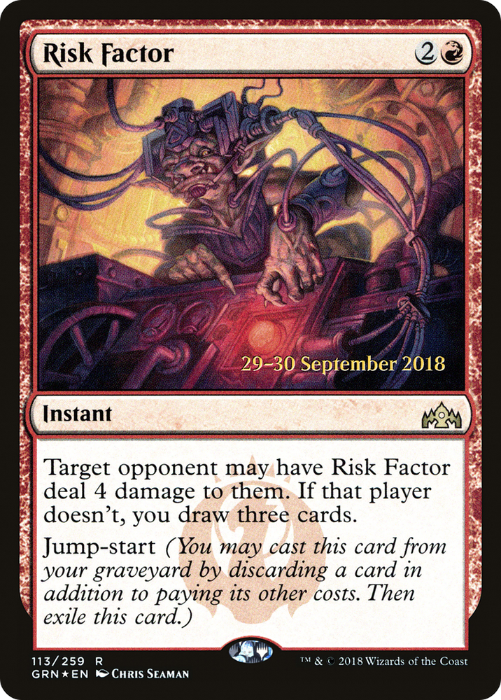 Risk Factor (PRE-113) - Guilds of Ravnica Promos Foil