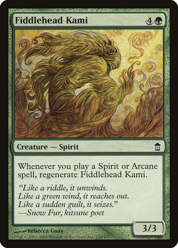 Fiddlehead Kami (SOK-130) - Saviors of Kamigawa Foil