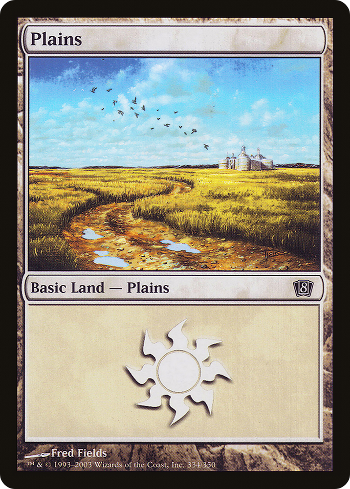 Plains (334) (8ED-334★) - Eighth Edition Foil