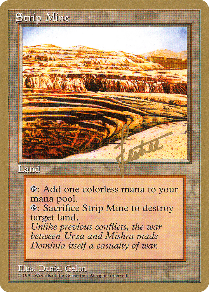 Strip Mine - 1996 Bertrand Lestree (4ED) (WCD-BL363) - Pro Tour Collector Set