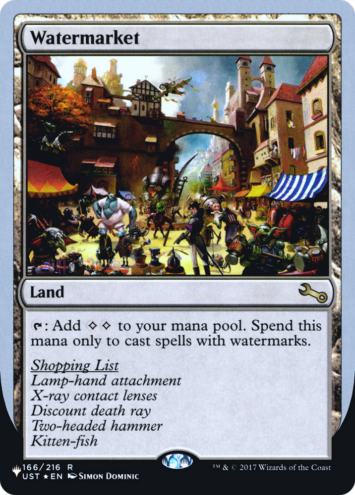 Watermarket (LIST-062) - The List (Unfinity Foil Edition) Foil