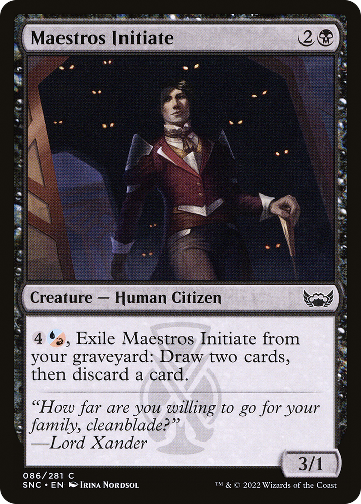 Maestros Initiate (SNC-086) - Streets of New Capenna Foil